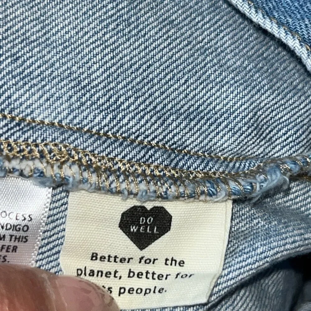 Madewell pleated denim